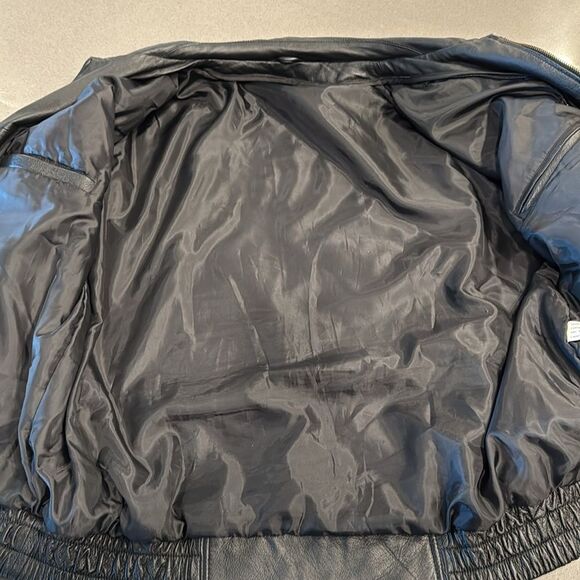 USA Leather Bomber Eagle Jacket - Picture 8 of 12